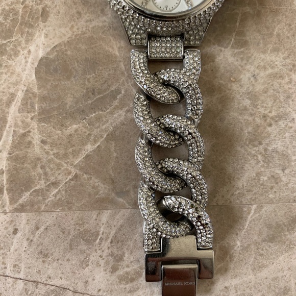 💎 Michael Kors 💎 crystal pave chain link Camille - Picture 4 of 8